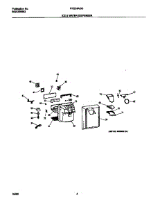 03 - Ice & Water Dispenser parts for Frigidaire Refrigerator FRS24AGGW7 from AppliancePartsPros.com