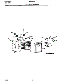 03 - Ice & Water Dispenser parts for Frigidaire Refrigerator FRS24BGGB0 from AppliancePartsPros.com