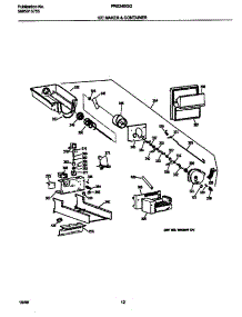 07 - Ice Maker & Container parts for Frigidaire Refrigerator FRS24BGGB0 from AppliancePartsPros.com