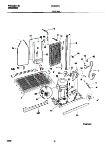 07 - System parts for Frigidaire Refrigerator FRS23ZTJB0 from AppliancePartsPros.com