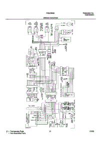 21 - Wiring Diagram parts for Frigidaire Refrigerator FRS23R4AQ7 from AppliancePartsPros.com
