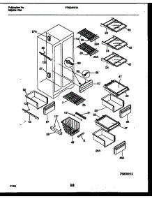 05 - Shelves And Supports parts for Frigidaire Refrigerator FRS24WHAW0 from AppliancePartsPros.com