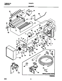 10 - Ice Maker parts for Frigidaire Refrigerator FRS23ZTJW0 from AppliancePartsPros.com