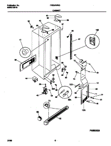 04 - Cabinet parts for Frigidaire Refrigerator FRS24WNGW0 from AppliancePartsPros.com