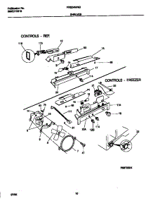 06 - Shelves parts for Frigidaire Refrigerator FRS24WNGD0 from AppliancePartsPros.com
