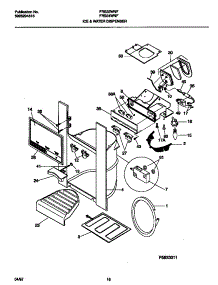 09 - Ice & Water Dispenser parts for Frigidaire Refrigerator FRS24WNFD1 from AppliancePartsPros.com