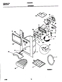 08 - Ice Dispenser parts for Frigidaire Refrigerator FRS24WNGD0 from AppliancePartsPros.com