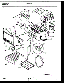 08 - Ice Door, Dispenser And Water Tanks parts for Frigidaire Refrigerator FRS24WHAD0 from AppliancePartsPros.com