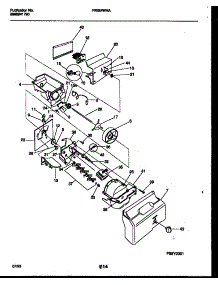 09 - Ice Dispenser parts for Frigidaire Refrigerator FRS24WHAD0 from AppliancePartsPros.com