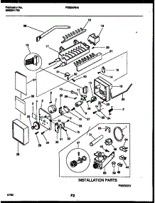 10 - Ice Maker And Installation Parts parts for Frigidaire Refrigerator FRS24WHAD0 from AppliancePartsPros.com