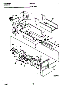 09 - Ice Container parts for Frigidaire Refrigerator FRS24WNGW0 from AppliancePartsPros.com