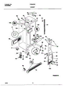 04 - Cabinet parts for Frigidaire Refrigerator FRS22ZGEB0 from AppliancePartsPros.com