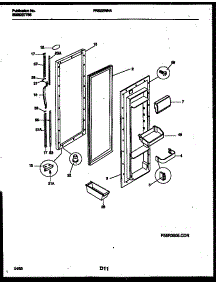 03 - Refrigerator Door Parts parts for Frigidaire Refrigerator FRS22WNAW0 from AppliancePartsPros.com