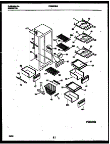05 - Shelves And Supports parts for Frigidaire Refrigerator FRS22WNAW0 from AppliancePartsPros.com
