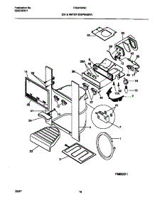 10 - Ice & Water Dispenser parts for Frigidaire Refrigerator FRS22WNCD5 from AppliancePartsPros.com