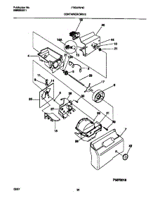 11 - Container / Drive parts for Frigidaire Refrigerator FRS22WNCD5 from AppliancePartsPros.com