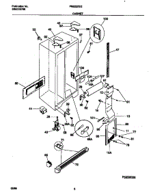 04 - Cabinet parts for Frigidaire Refrigerator FRS22ZGGB4 from AppliancePartsPros.com