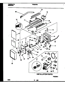 10 - Ice Maker And Installation Parts parts for Frigidaire Refrigerator FRS24WRAW3 from AppliancePartsPros.com