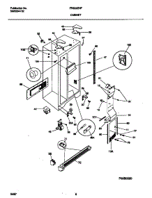 04 - Cabinet parts for Frigidaire Refrigerator FRS22ZNFD0 from AppliancePartsPros.com