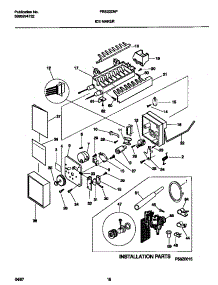 10 - Ice Maker parts for Frigidaire Refrigerator FRS22ZNFD0 from AppliancePartsPros.com