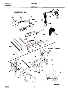 06 - Controls parts for Frigidaire Refrigerator FRS22ZGHW4 from AppliancePartsPros.com