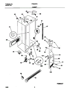 04 - Cabinet parts for Frigidaire Refrigerator FRS22ZRHD2 from AppliancePartsPros.com