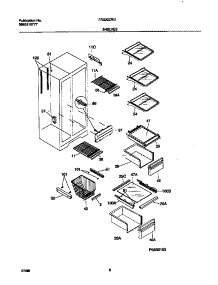 05 - Shelves parts for Frigidaire Refrigerator FRS22ZRGD1 from AppliancePartsPros.com