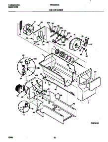 09 - Ice Container parts for Frigidaire Refrigerator FRS22ZGGB4 from AppliancePartsPros.com