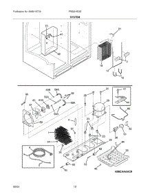 13 - System parts for Frigidaire Refrigerator FRS23H5DSB2 from AppliancePartsPros.com
