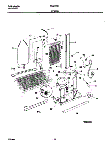 07 - System parts for Frigidaire Refrigerator FRS22ZGHW4 from AppliancePartsPros.com