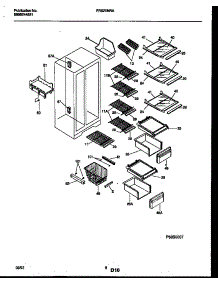 05 - Shelves And Supports parts for Frigidaire Refrigerator FRS20NRAW3 from AppliancePartsPros.com