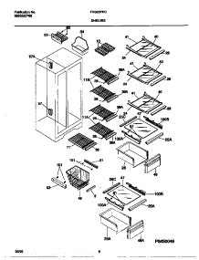 05 - Shelves parts for Frigidaire Refrigerator FRS20PRCW1 from AppliancePartsPros.com