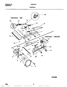 06 - Controls parts for Frigidaire Refrigerator FRS20PRCW1 from AppliancePartsPros.com