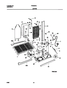 07 - System parts for Frigidaire Refrigerator FRS20QRCD4 from AppliancePartsPros.com