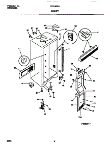 04 - Cabinet parts for Frigidaire Refrigerator FRS19BRBW1 from AppliancePartsPros.com