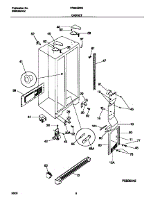 04 - Cabinet parts for Frigidaire Refrigerator FRS20ZRGD9 from AppliancePartsPros.com