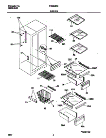 05 - Shelves parts for Frigidaire Refrigerator FRS20ZRGD9 from AppliancePartsPros.com