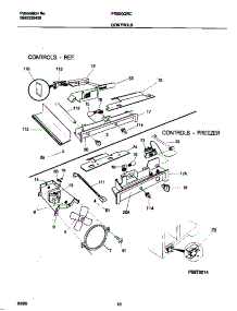 06 - Controls parts for Frigidaire Refrigerator FRS20QRCW7 from AppliancePartsPros.com