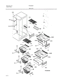 09 - Shelves parts for Frigidaire Refrigerator FRS20ZSHB5 from AppliancePartsPros.com