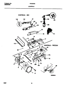 06 - Controls parts for Frigidaire Refrigerator FRS22AGED2 from AppliancePartsPros.com