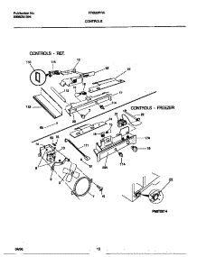 06 - Controls parts for Frigidaire Refrigerator FRS22PRCD1 from AppliancePartsPros.com