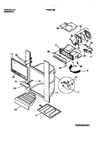 08 - I & W Dispenser (Door) parts for Frigidaire Refrigerator FRS22VSBW0 from AppliancePartsPros.com