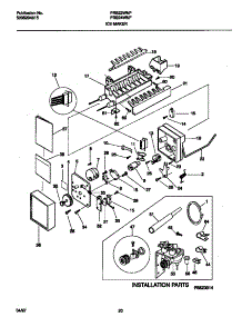 11 - Ice Maker parts for Frigidaire Refrigerator FRS22WNFD1 from AppliancePartsPros.com