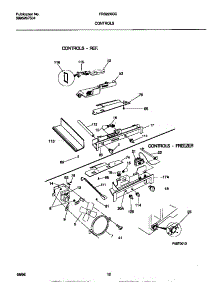 06 - Controls parts for Frigidaire Refrigerator FRS22XGCB3 from AppliancePartsPros.com