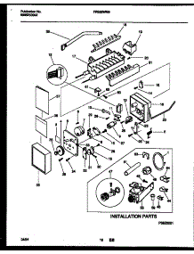 10 - Ice Maker And Installation Parts parts for Frigidaire Refrigerator FRS22WNBW0 from AppliancePartsPros.com