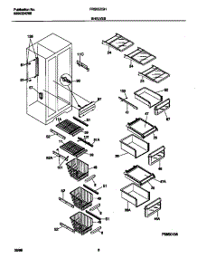 05 - Shelves parts for Frigidaire Refrigerator FRS22ZGHD0 from AppliancePartsPros.com