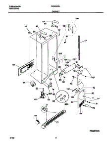 04 - Cabinet parts for Frigidaire Refrigerator FRS22ZGHW1 from AppliancePartsPros.com