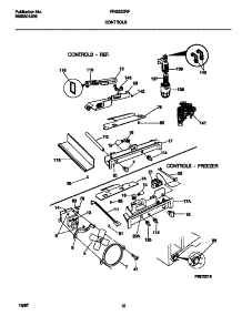 06 - Controls parts for Frigidaire Refrigerator FRS22ZRFW2 from AppliancePartsPros.com