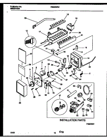 10 - Ice Maker And Installation Parts parts for Frigidaire Refrigerator FRS22WNAW1 from AppliancePartsPros.com
