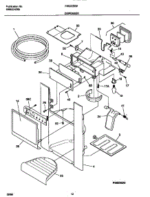 08 - Dispenser parts for Frigidaire Refrigerator FRS22ZGHD0 from AppliancePartsPros.com
